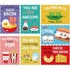 Joyseller Pack of 35 Valentines Day Cards for Kids School | 7 Assorted Designs of Valentines Cards with 35 Scented Stickers & 35 Envelops | Valentines Gifts for Boys Girls Classroom Exchange  in Kuwait