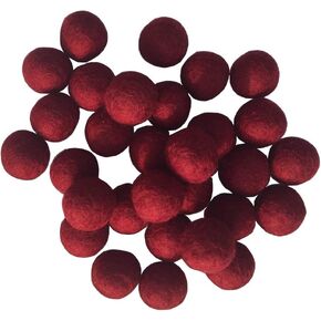 2cm 20mm Wool Felt Balls Beads 100% Natural Wool Felting Woolen Felted Fabric for Home Decor Dream Catcher DIY Baby-Mobile Garland Crafts Handcrafts Project DIY (Grass Green 50pcs)