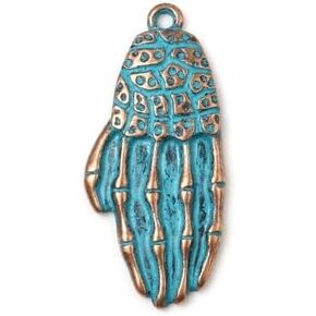 KARMELLING Alloy 10PC Insect Charms Antique Copper Green Patina Dragonfly Animal Pendants for DIY Necklace Bracelet Jewelry Making Accessories, 28 x 25mm(1" x 1") in Kuwait