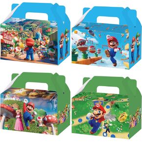 16 قطعة من صناديق هدايا حفلات ماريو وزينة حقيبة حفلات ماريو لمستلزمات حفلات بيبي ماريو in Kuwait