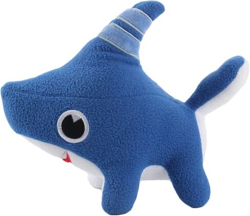لعبة قطيفة على شكل كلب القرش، هدايا دمية حيوانات محشوة على شكل جرو القرش للأطفال، والأطفال، والأولاد، والبنات، باللون الأزرق، مقاس 11 بوصة in Kuwait
