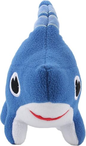 لعبة قطيفة على شكل كلب القرش، هدايا دمية حيوانات محشوة على شكل جرو القرش للأطفال، والأطفال، والأولاد، والبنات، باللون الأزرق، مقاس 11 بوصة in Kuwait