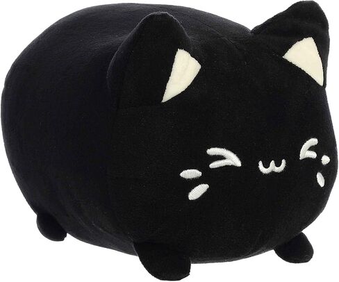 Aurora® Enchanting Tasty Peach® Black Sesame Meowchi Stuffed Animal - Bright & Colorful Design - Showpiece Plush - Black 7 Inches in Saudi Arabia