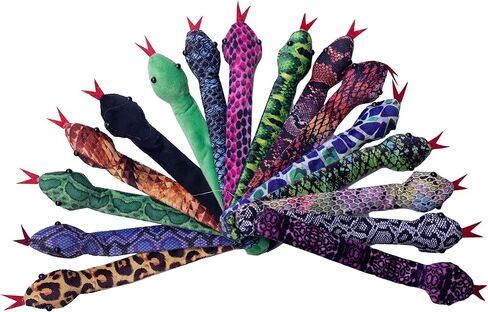 Birostiana الأفعى صفعة الأساور 16pcs الحيوان صفعة سوار الزواحف حزب زينة عيد الفصح هالوين عيد الميلاد حزب تفضل للبنين بنات in Kuwait