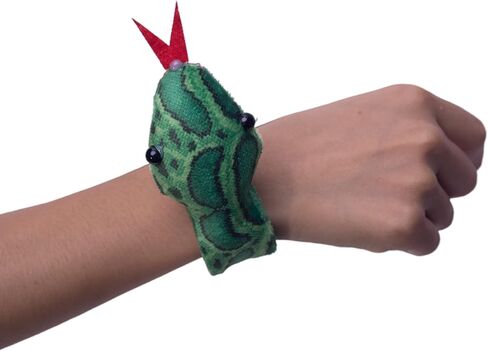 Birostiana الأفعى صفعة الأساور 16pcs الحيوان صفعة سوار الزواحف حزب زينة عيد الفصح هالوين عيد الميلاد حزب تفضل للبنين بنات in Kuwait