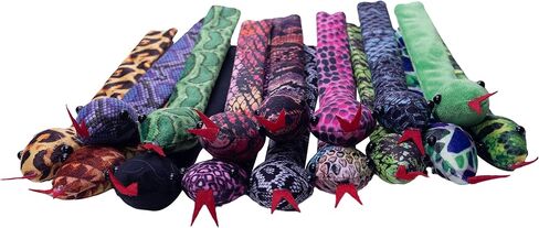 Birostiana الأفعى صفعة الأساور 16pcs الحيوان صفعة سوار الزواحف حزب زينة عيد الفصح هالوين عيد الميلاد حزب تفضل للبنين بنات in Kuwait