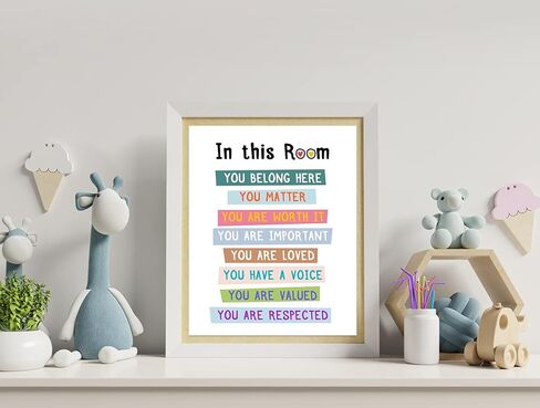 لافتة قوس قزح للفصول الدراسية، ملصق قوس قزح متنوع، للفصول الدراسية، ديكور المعلم، بوهو في هذه الغرفة، مجموعة من 3 قطع 8 × 10 انش (بدون اطار) in Kuwait