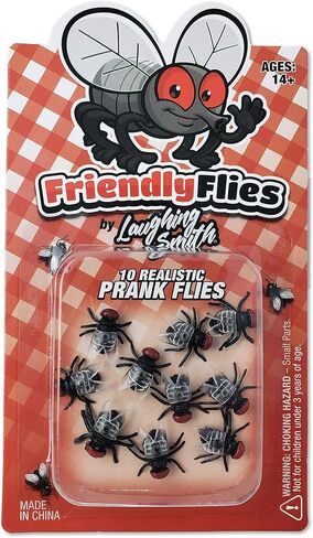 10 × ذباب وهمي من لافينج سميث - ذباب بلاستيكي صغير واقعي - حشرات ومقالب حشرات مرحة للبالغين والأطفال - ألعاب ذبابة صغيرة للكمامات وهدايا الحفلات والأشياء المزحة in Kuwait