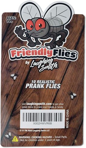 10 × ذباب وهمي من لافينج سميث - ذباب بلاستيكي صغير واقعي - حشرات ومقالب حشرات مرحة للبالغين والأطفال - ألعاب ذبابة صغيرة للكمامات وهدايا الحفلات والأشياء المزحة in Kuwait