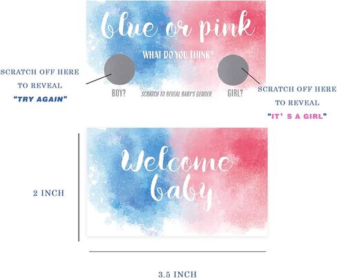 عبوة من 50 بطاقة قابلة للخدش من النوع - للفتيات in Kuwait