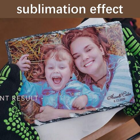 2 حزمة من الفراغات التسامي 7.5x7.5 بوصة مستديرة مخصصة حجر لائحة إطار الصورة نقل الحرارة لوحة صور الصخور مع حامل العرض الديكور لسطح المكتب تذكارية DIY هدية شخصية in Kuwait