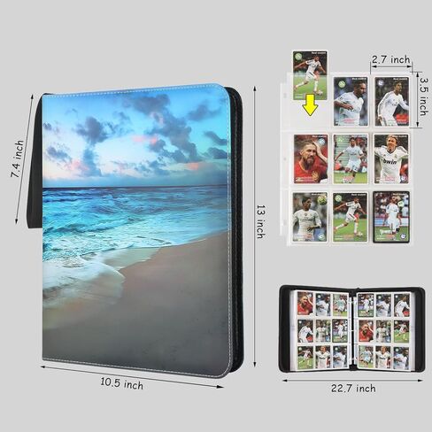 حافظة بطاقات بـ 9 جيوب من بي دي ار بي تي اي، متوافقة مع البطاقات، 9 جيوب جيوب تحمل 720 بطاقة. حافظة بطاقات التداول مع حافظات in Kuwait