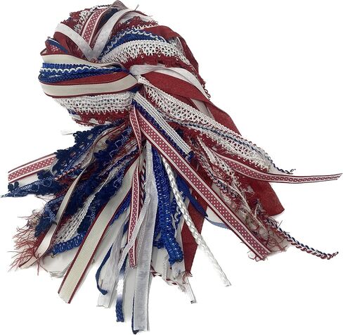 Patriotic Decorations Ribbons for Crafts Assorted Ribbon Red White and Blue Ribbon Fourth of July Decorations Outdoor Patriotic Ribbon Memorial Day Party Decorations Fabric Ribbon Surprise Mix 30 Yard in Saudi Arabia