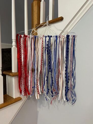 Patriotic Decorations Ribbons for Crafts Assorted Ribbon Red White and Blue Ribbon Fourth of July Decorations Outdoor Patriotic Ribbon Memorial Day Party Decorations Fabric Ribbon Surprise Mix 30 Yard in Saudi Arabia