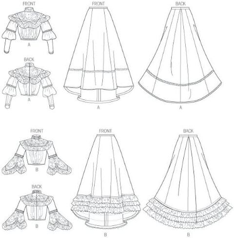 أنماط BUTTERICK b5970 Misses "التوب وحياكة طوق استشفافي بحجم ، F5 (16 – 18 – 20 – 22 – 24) in Saudi Arabia