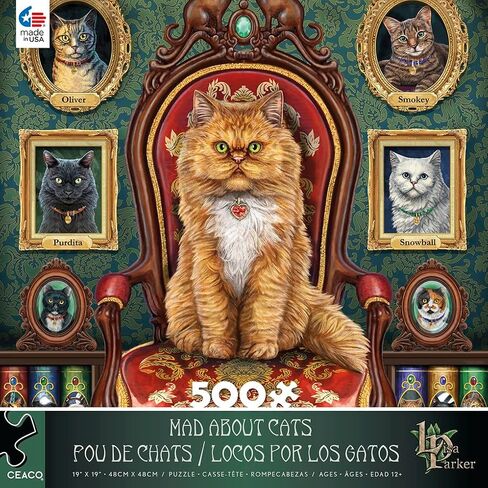 Ceaco - Night Spirit - Mad About Cats - 500 Piece Jigsaw Puzzle in Saudi Arabia