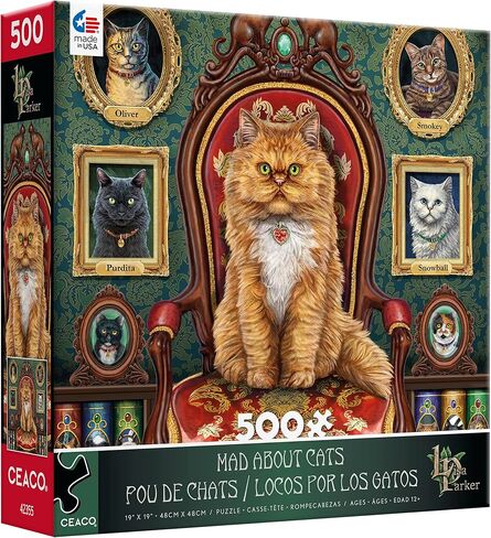 Ceaco - Night Spirit - Mad About Cats - 500 Piece Jigsaw Puzzle in Saudi Arabia