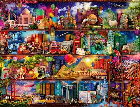 Ravensburger World of Books Puzzle 2000 Piece Jigsaw Puzzle for Adults – Softclick Technology Means Pieces Fit Together Perfectly in Saudi Arabia