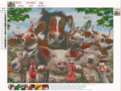 مجموعة طلاء ألماس مربع DIY خيول ملونة تجريدية مقاس 19 × 15 بوصة مجموعات غرز متقاطعة لوحة حيوانات بواسطة أرقام حجر الراين تطريز فنون الحرف اليدوية صور فسيفساء ملصق حائط 50 × 40 سم in Kuwait