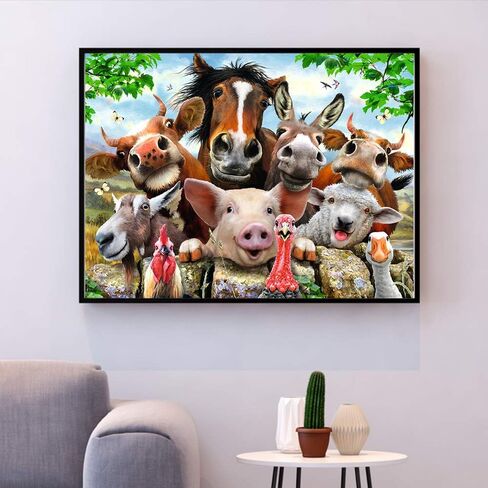 مجموعة طلاء ألماس مربع DIY خيول ملونة تجريدية مقاس 19 × 15 بوصة مجموعات غرز متقاطعة لوحة حيوانات بواسطة أرقام حجر الراين تطريز فنون الحرف اليدوية صور فسيفساء ملصق حائط 50 × 40 سم in Kuwait