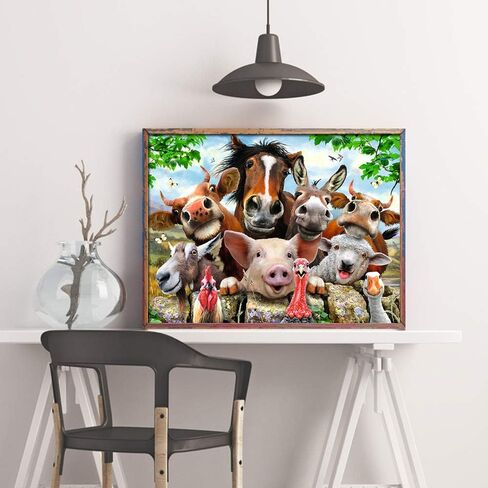 مجموعة طلاء ألماس مربع DIY خيول ملونة تجريدية مقاس 19 × 15 بوصة مجموعات غرز متقاطعة لوحة حيوانات بواسطة أرقام حجر الراين تطريز فنون الحرف اليدوية صور فسيفساء ملصق حائط 50 × 40 سم in Kuwait