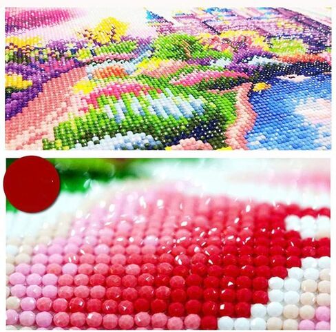 مجموعة طلاء ألماس مربع DIY خيول ملونة تجريدية مقاس 19 × 15 بوصة مجموعات غرز متقاطعة لوحة حيوانات بواسطة أرقام حجر الراين تطريز فنون الحرف اليدوية صور فسيفساء ملصق حائط 50 × 40 سم in Kuwait