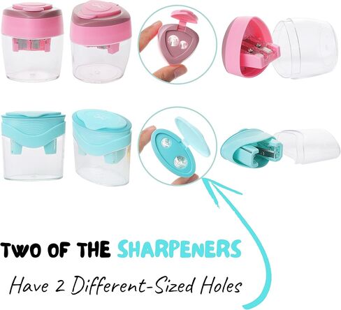 مستر.بين - مبراة اقلام ملونة مع غطاء، 6 قطع، مبراة اقلام رصاص لطيفة، مبراة اقلام للاطفال، مبراة اقلام رصاص للطلاب، مبراة اقلام يدوية، هدايا الكريسماس in Kuwait