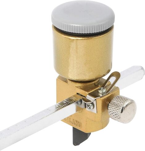 Portable Circular Glass Cutter Calibrated by Inch with Round Knob Handle and Suction Cup, Adjustable Compasses Type Circular Glass Cutter Tool Kit with Engraving Pen (Diameter 16 inch/ 40cm) in Saudi Arabia