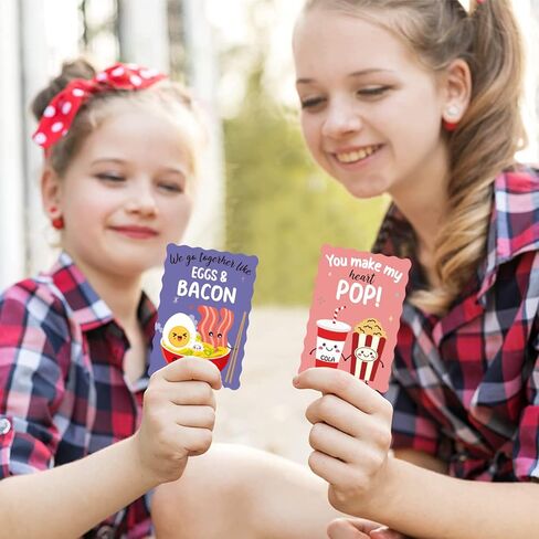 Joyseller Pack of 35 Valentines Day Cards for Kids School | 7 Assorted Designs of Valentines Cards with 35 Scented Stickers & 35 Envelops | Valentines Gifts for Boys Girls Classroom Exchange  in Kuwait