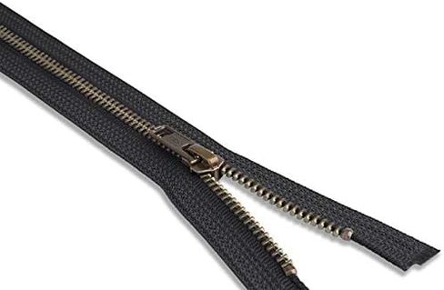 # 5 30 inch Metal Zipper Black 30" Antique Brass Metal Heavy Duty Zippers Separating Sewing Zipper Craft Zippers in Saudi Arabia