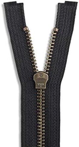 # 5 30 inch Metal Zipper Black 30" Antique Brass Metal Heavy Duty Zippers Separating Sewing Zipper Craft Zippers in Saudi Arabia