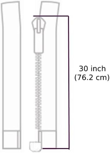 # 5 30 inch Metal Zipper Black 30" Antique Brass Metal Heavy Duty Zippers Separating Sewing Zipper Craft Zippers in Saudi Arabia