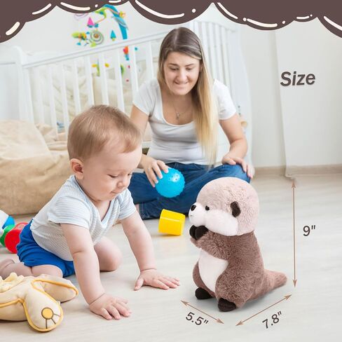 Otter Stuffed Animal Plushie Cute Sea Otter Plush Gift for Girls Boys 9.8" in Saudi Arabia