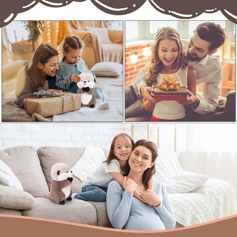 Otter Stuffed Animal Plushie Cute Sea Otter Plush Gift for Girls Boys 9.8" in Saudi Arabia