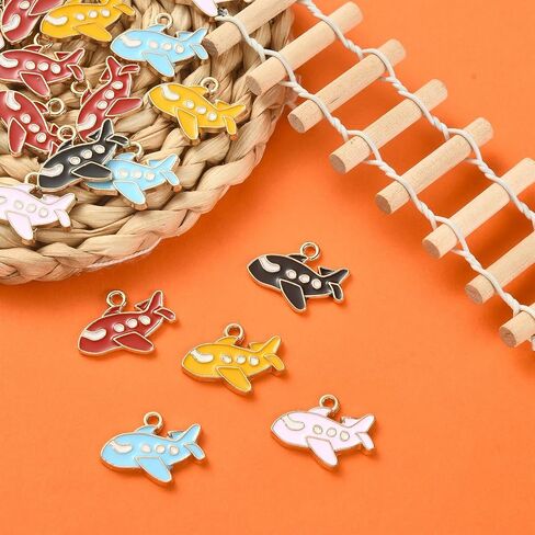 DanLingJewelry 35Pcs 7 Styles Enamel Dog Head Charms Enamel Bulldog Charms Animal Pet Dog Charms for Bracelets Jewelry Making Bulk in Saudi Arabia