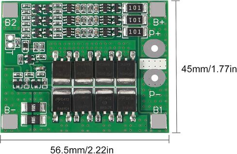 ACEIRMC 4pcs 3S 12V 25A Balance Lithium Battery 18650 Charger Protection Board with Balance for li-ion lipo Battery Cell Pack in Saudi Arabia