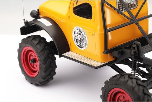 لوحة دواسات معدنية مضادة للانزلاق من DJCRAWLER لشاحنة زاحفة RC FMS FCX24 بمقياس 1/24، ملحقات ترقية لوحة مضادة للخدش من الفولاذ المقاوم للصدأ لسيارات التحكم عن بعد 1:24 in Saudi Arabia