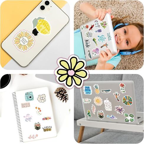 ملصقات VSCO، 100 قطعة من ملصقات الفينيل المقاومة للماء والجمالية لزجاجات المياه والكمبيوتر المحمول والجيتار ولوح التزلج وهدايا تزيينية للأطفال والمراهقين والفتيات in Kuwait