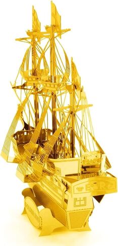 Metal Earth Golden Hind Gold Version 3D Metal Model Kit Bundle with Tweezers Fascinations in Saudi Arabia