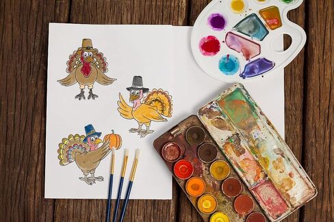 ALIBBON Thanksgiving Turkey Clear Stamps for Card Making and Photo Album Decorations, Leaves Pumpkin Clear Stamps, Greeting Words Transparent Silicone Rubber Stamps for Crafts and DIY Scrapbooking in Saudi Arabia