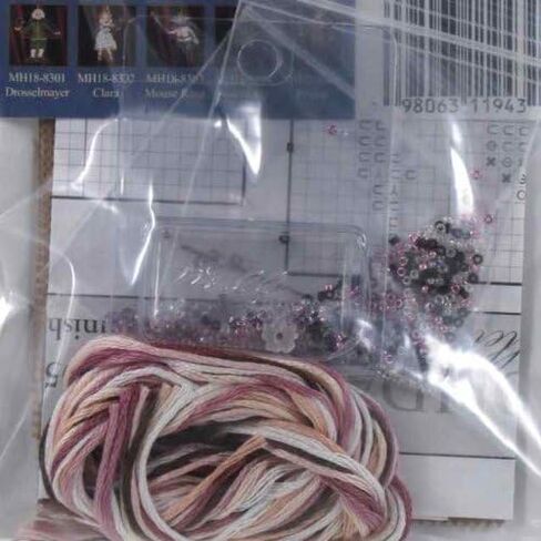 Sugar Plum Fairy Counted Cross Stitch Christmas Ornament Kit Mill Hill 2008 Winter Holiday Nutcracker MH18-8305 in Saudi Arabia