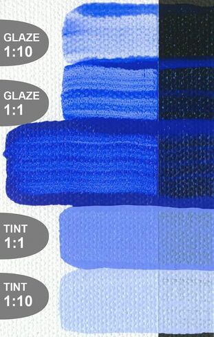 4 Oz Fluid Acrylic Color Paint Color: Cobalt Blue in Saudi Arabia