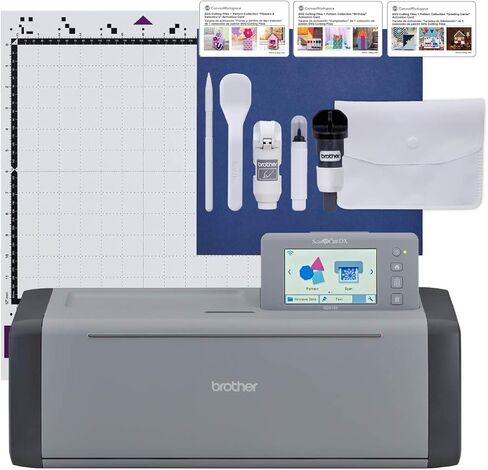 آلة قطع Brother DIY ScanNCut SDX125e، حزمة كاملة من الفينيل in Saudi Arabia