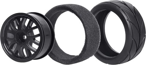 4 قطع من HobbyPark Tires V Tread & Y على شكل عجلة محور سداسية 12 مم مع حشوات إسفنجية لـ 1/10 على الطرق السياحية in Saudi Arabia