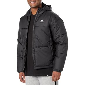 adidas Men's BSC 3-Stripes Puffy Hooded Jacket