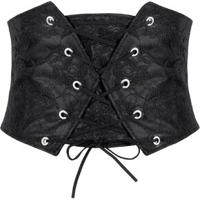 Balteus مشد حزام للنساء مطاطا حزام خصر واسع الدانتيل متابعة حزام السرج حزام Waspie لفساتين الهالوين القراصنة مشد in Kuwait