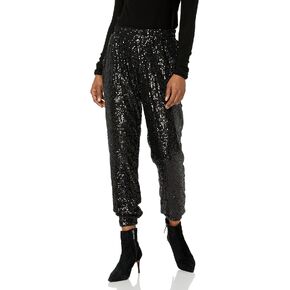 بنطال BB Dakota من Steve Madden للسيدات من Glitter END Jogger، أسود، XS