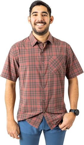 Club Ride Apparel Men's Detour Short Sleeve Snap Down Top in Kuwait