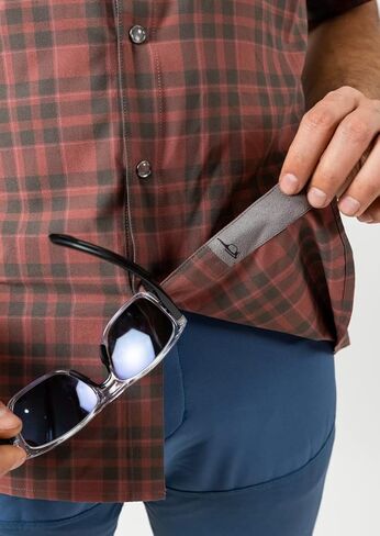 Club Ride Apparel Men's Detour Short Sleeve Snap Down Top in Kuwait