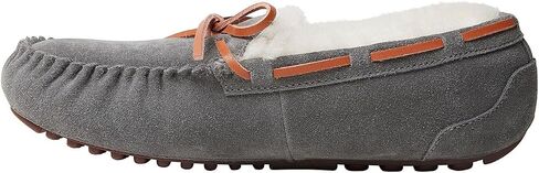 Dearfoams Women's Fireside Water Resistant Shearling Victoria Moc with Tie Slipper in Saudi Arabia